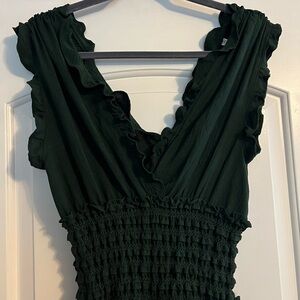 Women’s Emerald Green Flowy Jump Suit